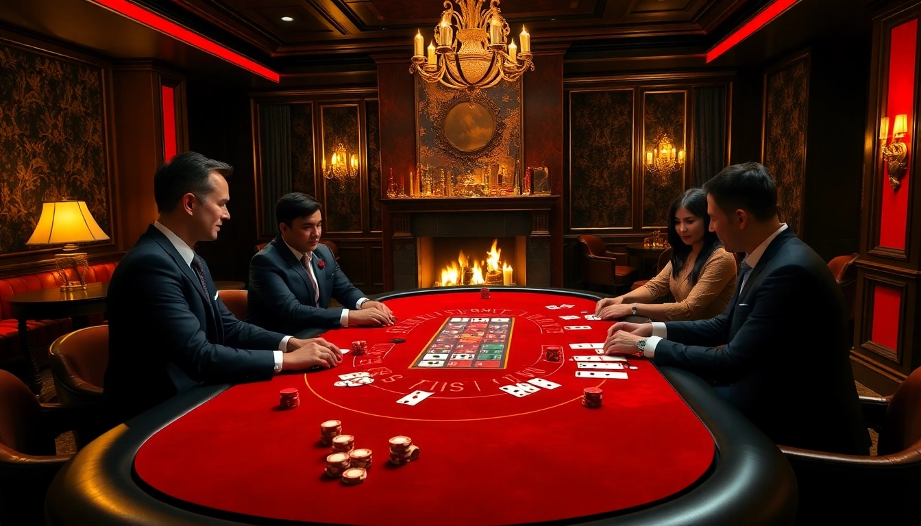 Experience thrilling gameplay at Go8's elegant casino tables with professional dealers.