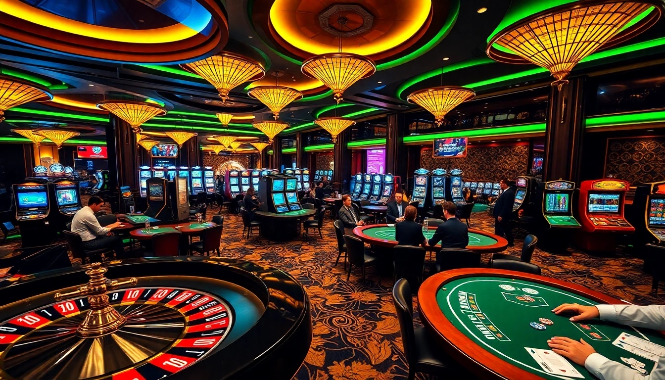 Experience the thrill of gaming at https://32wingroup.com/ with vibrant casino tables and engaging players.