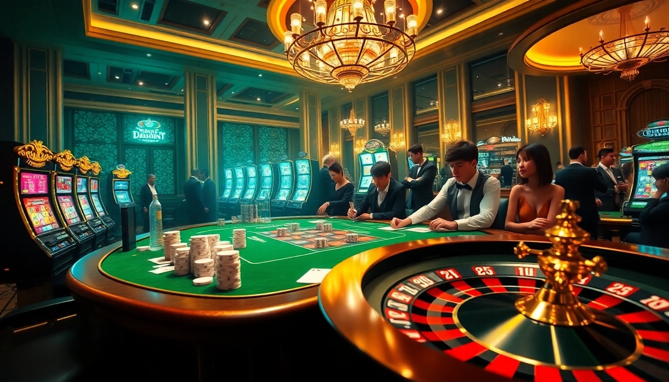 Experience high-stakes excitement at https://thabet1.net/ with vibrant casino gaming tables and players.