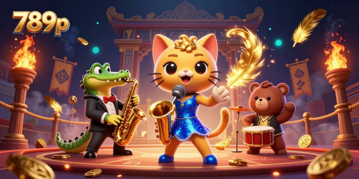 Experience exciting gaming at 789p with dynamic casino elements and vibrant characters.