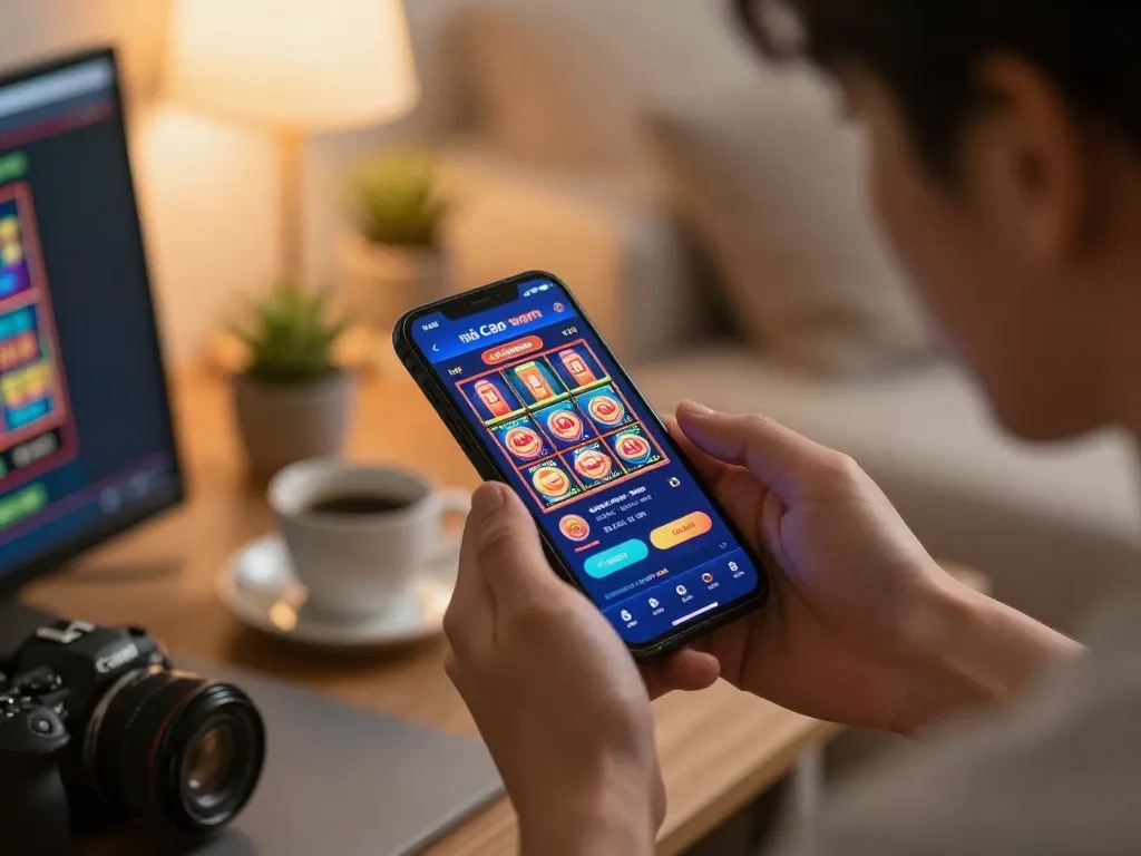 Engaging with nhà cái vmax app for online gambling while enjoying a comfortable home setting
