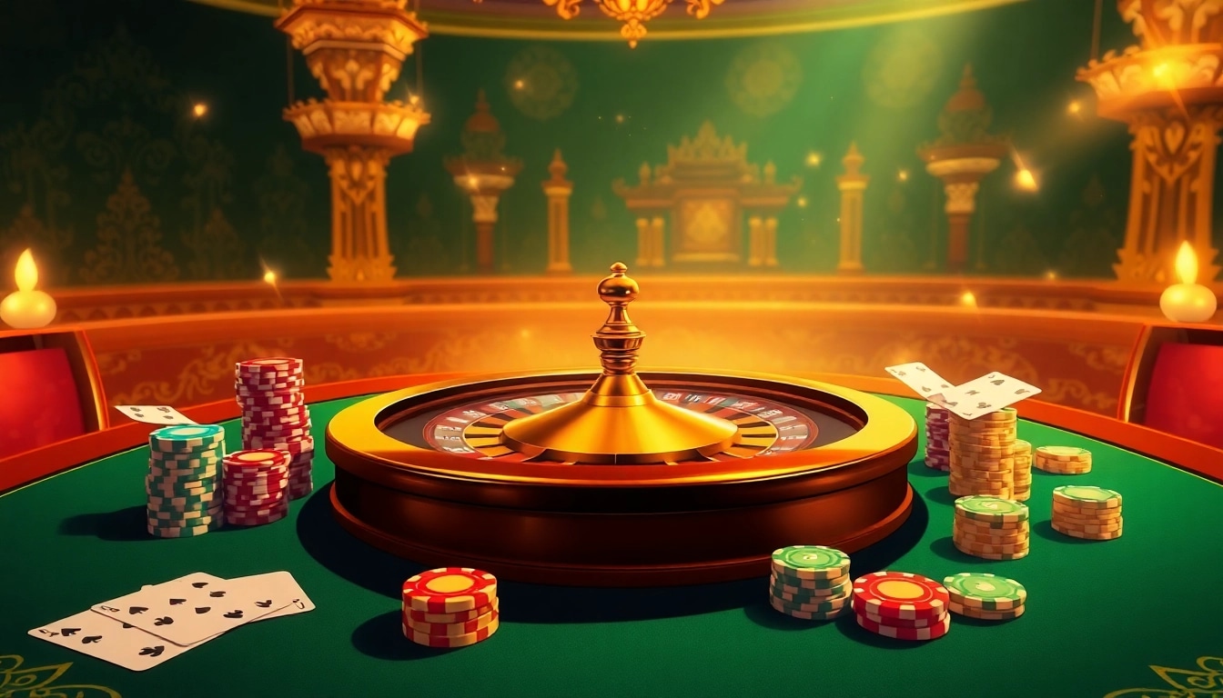 Experience the thrill of a real-time casino platform for Thai players with luxurious casino elements.