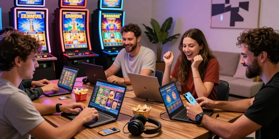 Players enjoying online gaming at https://ccrm.org.uk/, featuring credit card casino games in a cozy atmosphere.