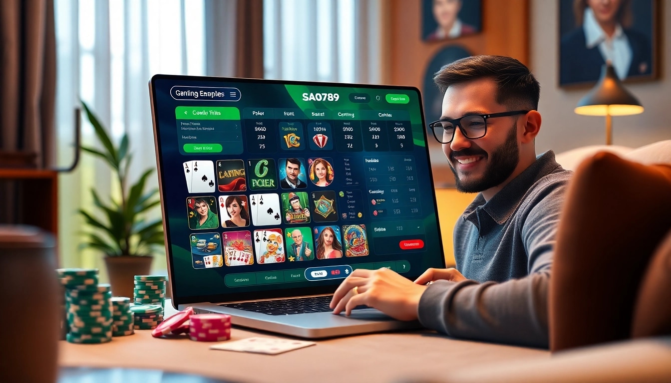 Smooth gaming experience on SAO789 online platform with engaging user interface