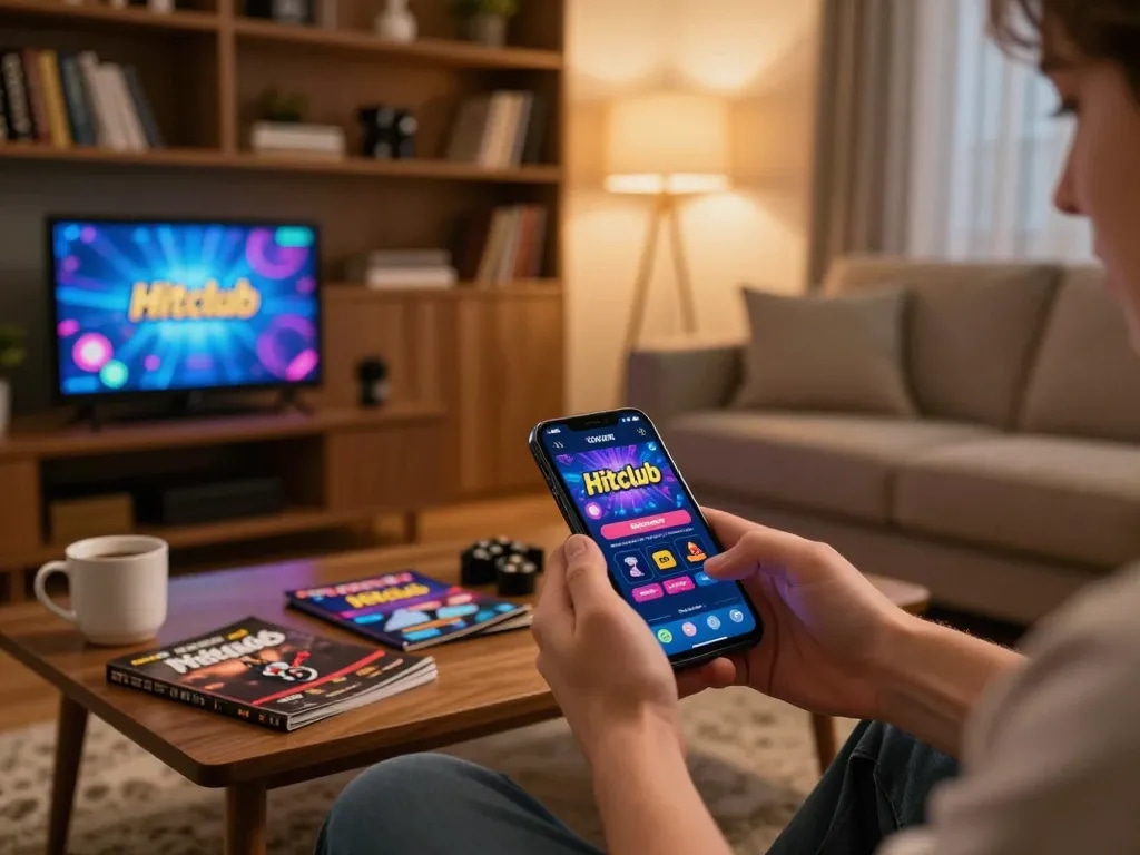 Tải HITCLUB and enjoy immersive mobile gaming experiences in your cozy living space.