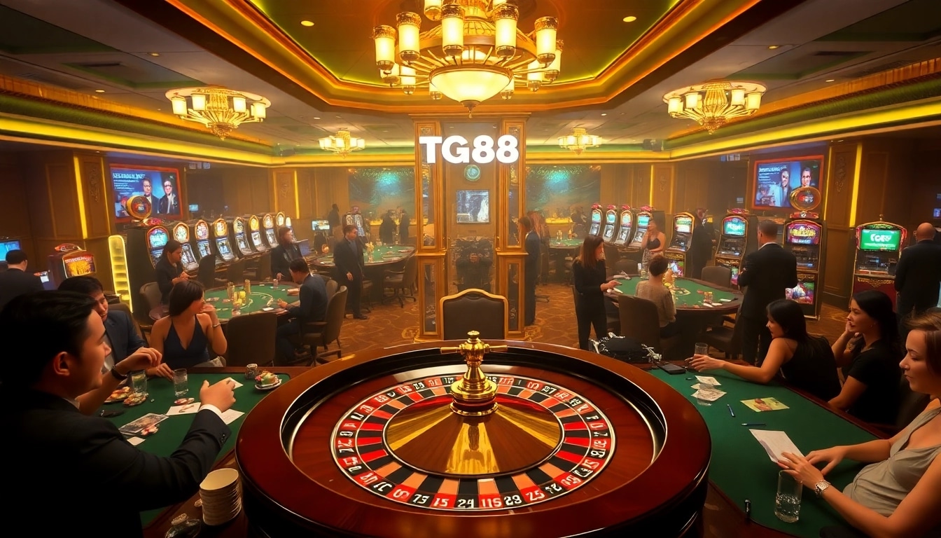 Play exciting casino games inspired by TG88 with luxury ambiance and thrill.