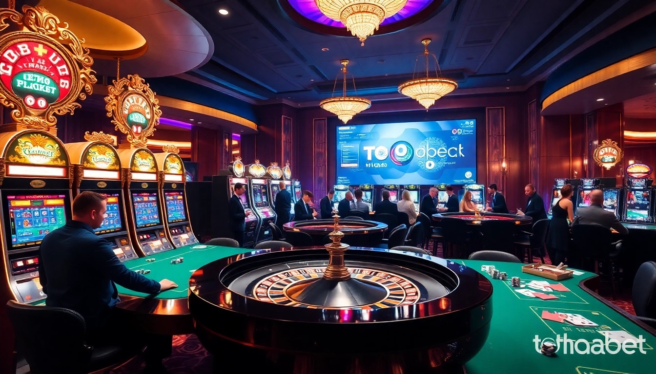 Experience thrilling gameplay at thabet casino with vibrant slot machines and professional gaming tables.