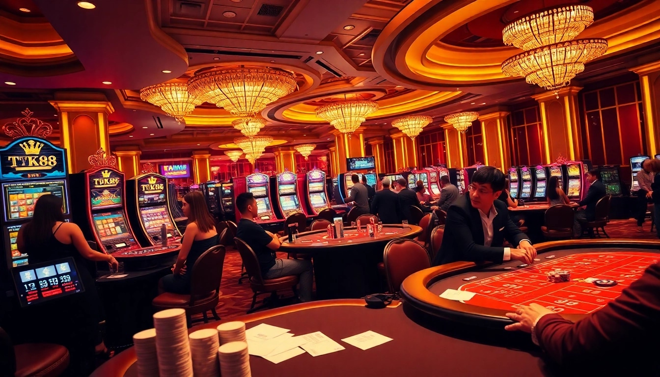 Experience the excitement of steaking your winnings at TK88 casino tables.