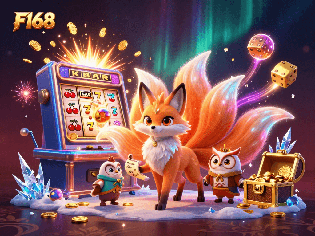 Win big at F168 with stunning visuals of a nine-tailed fox and exciting casino features.