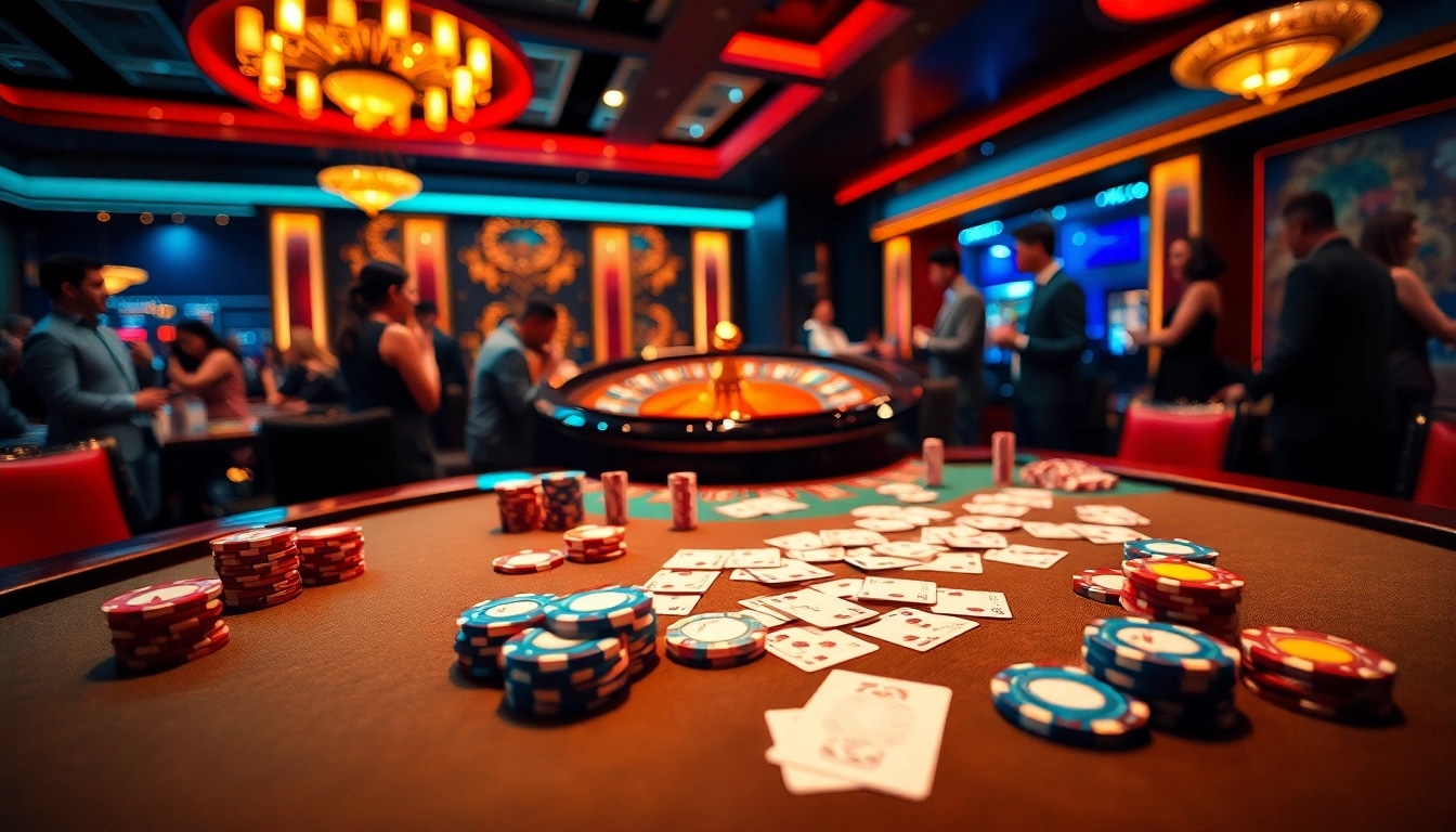 Players engage at the poker table, enjoying the thrilling atmosphere at 789club casino.