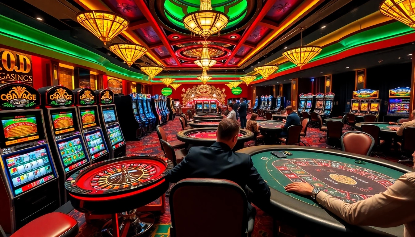 Experience the excitement of gambling at https://sclub88.app/ with vibrant casino tables and slot machines.