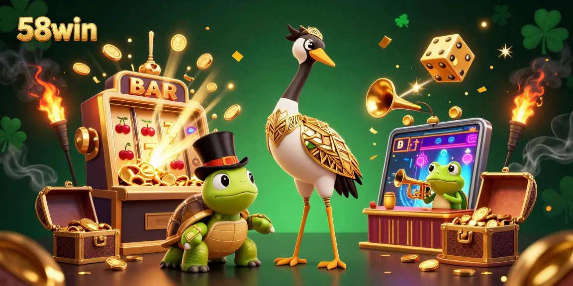 Play at 58win and enjoy vibrant 3D casino action with animated slots and games.