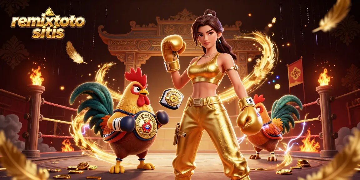 Engage in exciting gameplay at remixtoto situs with thrilling cockfighting arena visuals and championship elements.