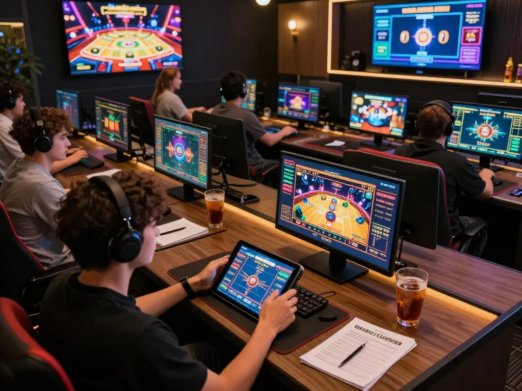 Players engage with 98win's online casino platform, showcasing excitement and strategy.