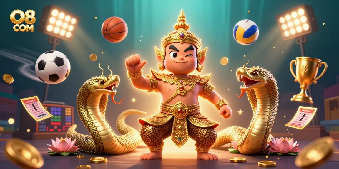 Experience thrilling gaming excitement at O8 COM with dynamic sports elements and vibrant visuals.