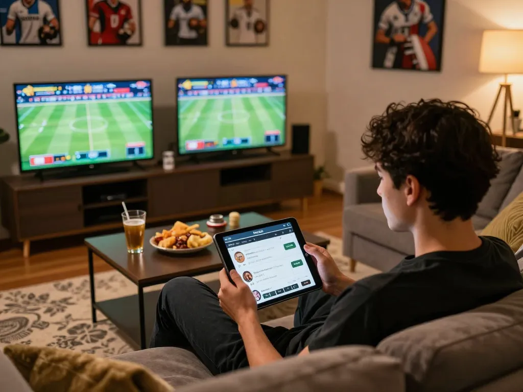 Betting on bong88 app while enjoying sports events at home setup