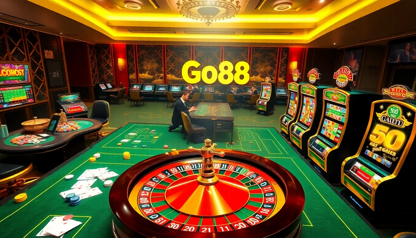 Experience the thrill of winning at Trang Chủ GO88 with dynamic online gambling visuals.