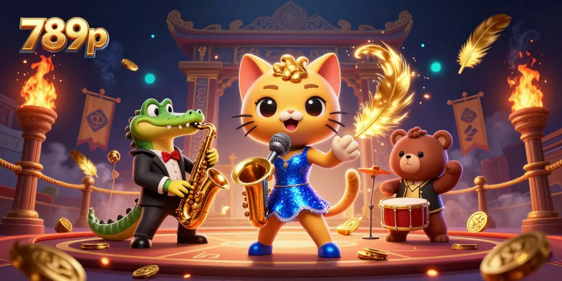 Experience exciting gaming at 789p with dynamic casino elements and vibrant characters.