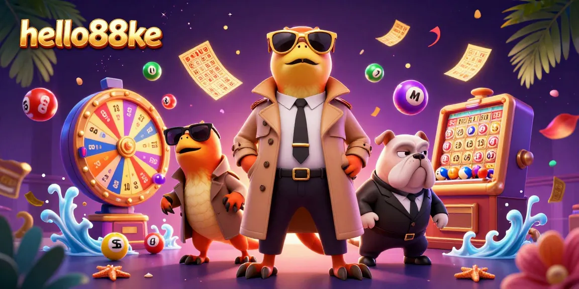 Engaging scene of hello88ke with cartoon raptors in casino lounge, colorful elements for a vibrant gaming experience
