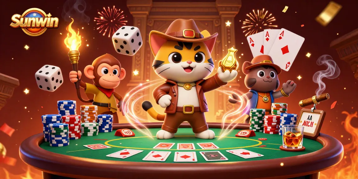 Play exciting games at Sunwin while exploring a vibrant casino adventure.