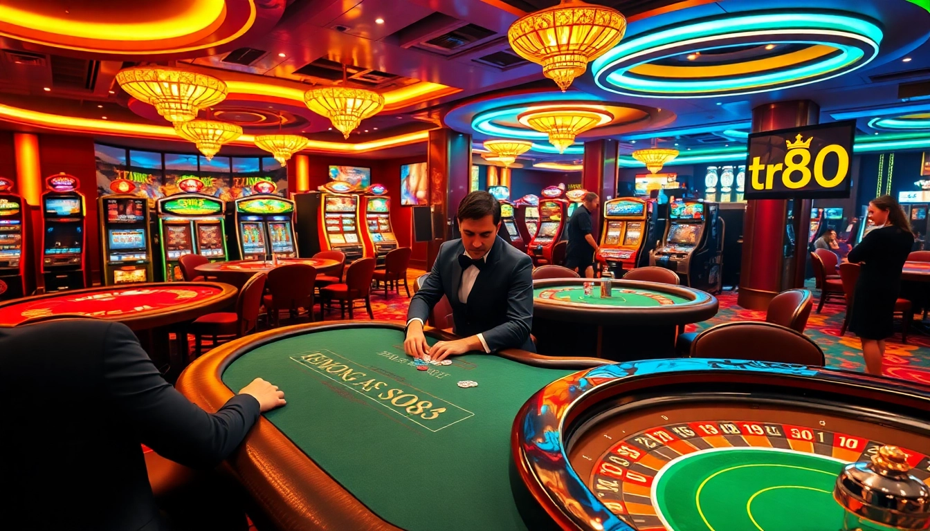 Experience the excitement of tr88 as players engage in professional casino games.