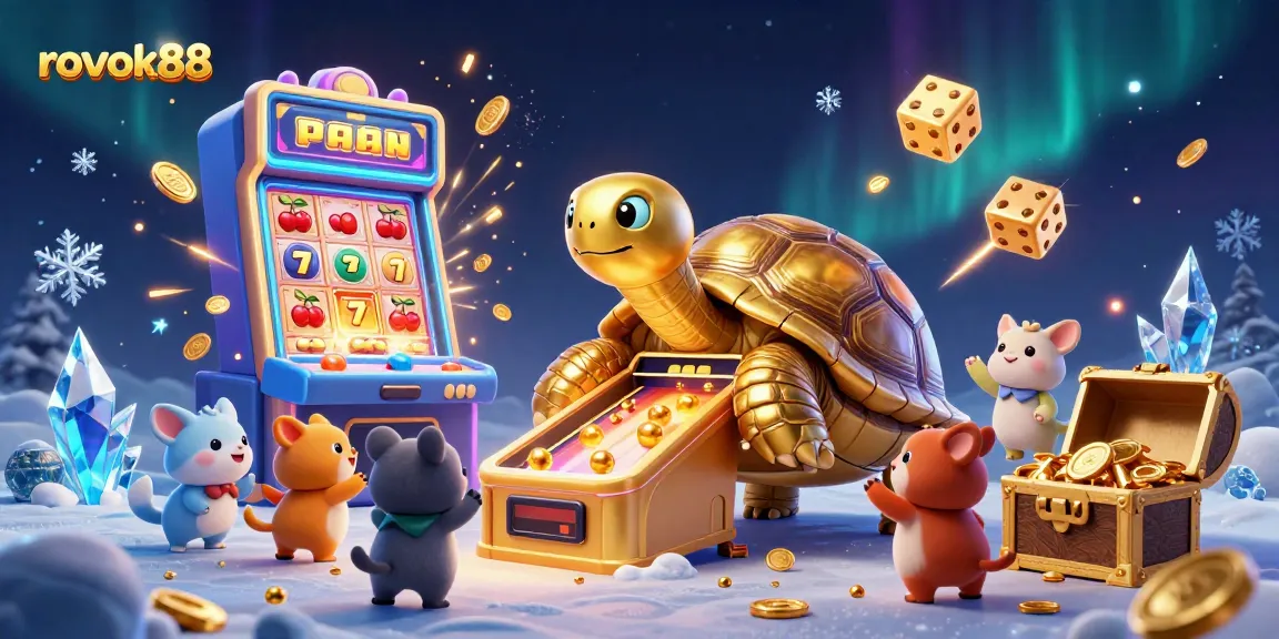 Experience the thrill of winning at rokok88 with colorful slot machines and a festive atmosphere.