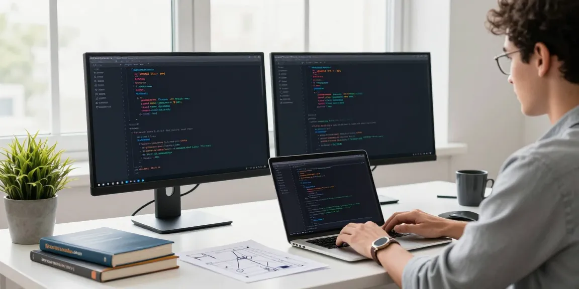 Developer maximizing instant indexing efficiency in a modern tech workspace.