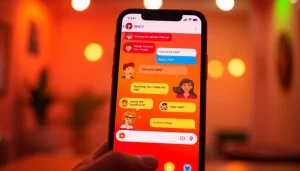 Engaging spicy chat interface showcasing lively conversations with diverse avatars.