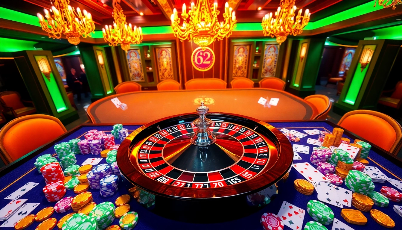 Experience the thrill of gambling with 68VIP featuring lively casino gameplay and elegant decor.