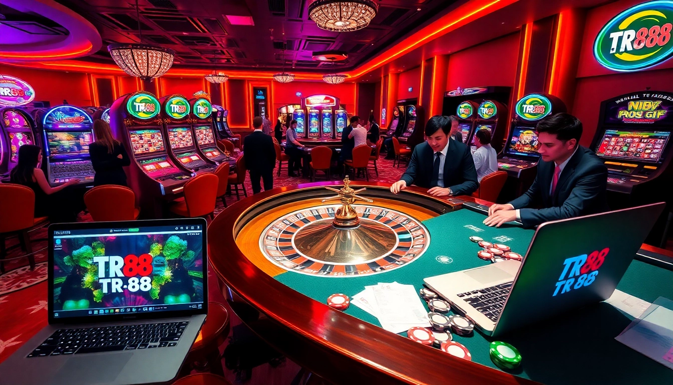 Experience exciting gaming at TR 88 with a captivating casino atmosphere full of roulette, slots, and poker.