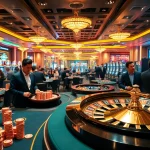 Experience the excitement of SV88's vibrant casino floor with poker tables and lively players.