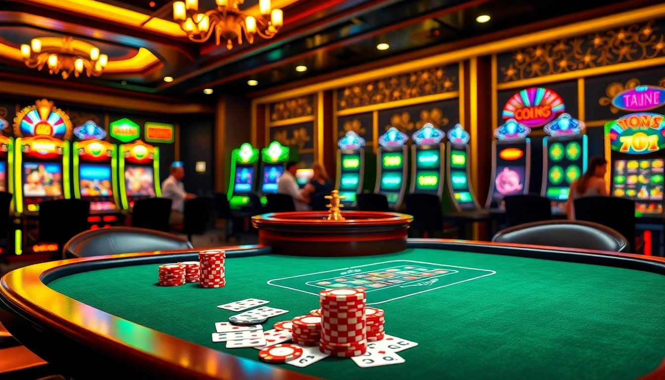 Engage in thrilling gameplay at https://bet88best.com/ with vibrant casino tables, poker chips, and roulette!