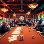 Experience the thrill of nk88 bet with vibrant casino tables, slot machines, and joyful players.