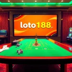 Experience the excitement at loto188.gb.net with dynamic online casino tables displaying cards and chips.