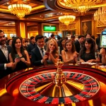 Experience the excitement of gaming at Fun88.com with engaging casino tables and colorful poker chips.
