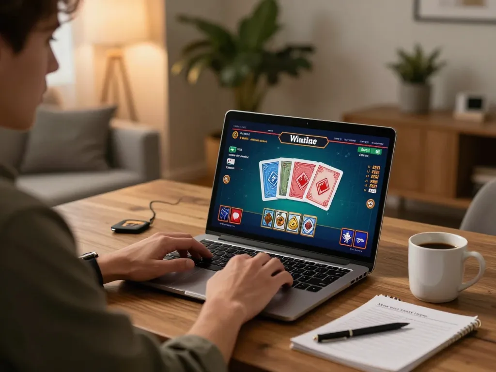 Engaging online gameplay at https://bong88viva.in.net/ with strategic notes and cozy decor.