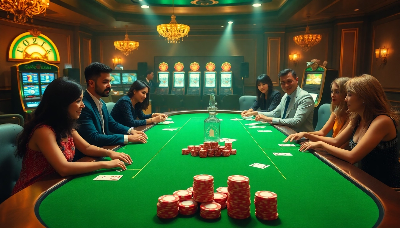 Experience the thrill of gambling with Good88 at an elegant casino table, showcasing chips and cards.