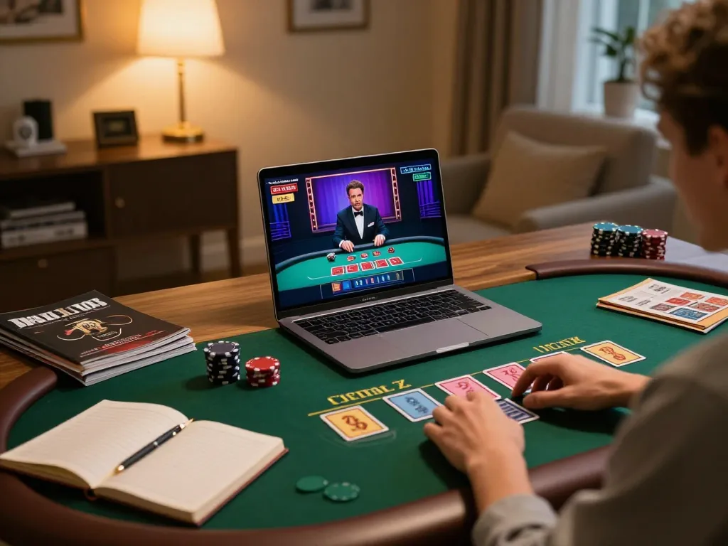 Engaging in live dealer blackjack on https://lc88.jpn.com/ with a cozy home setup