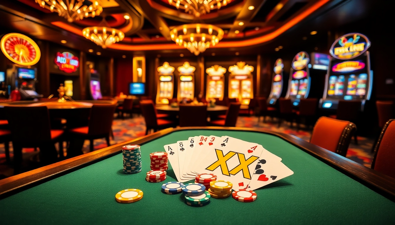Experience the thrill of gambling at 88XX with poker chips and a spinning roulette wheel.