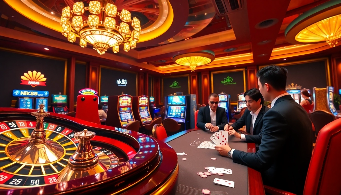 Experience the thrill of live gaming action featuring link vào nk88 with luxurious casino elements.