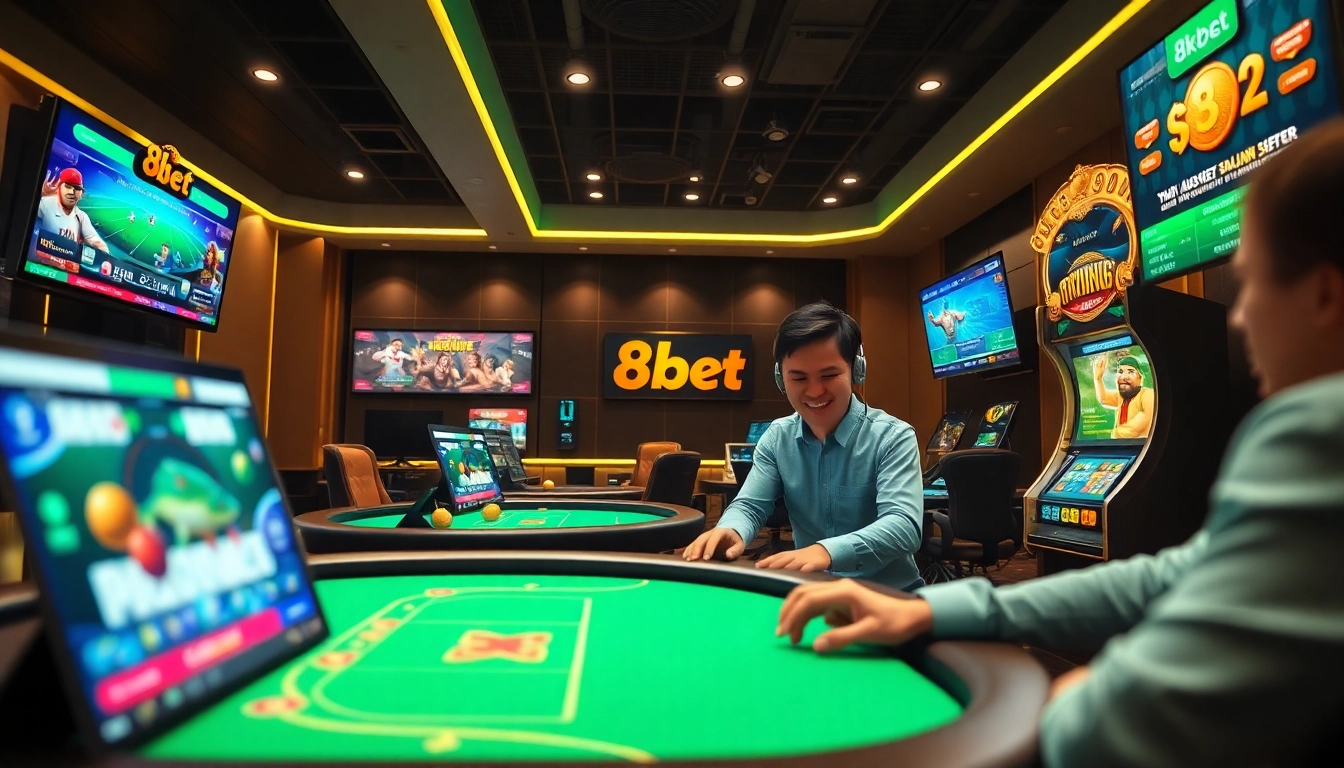 Experience the excitement of online gambling with 8kbet's dynamic gaming platform featuring vibrant graphics and secure transactions.
