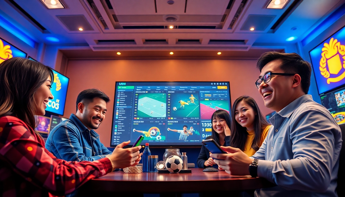 UU88 online betting platform showcasing sports and casino games, inviting atmosphere.