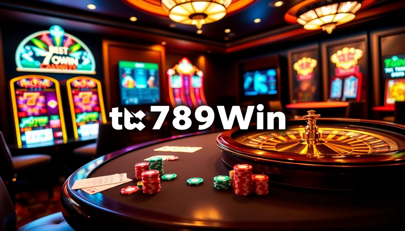 Experience the excitement of gambling at trang chủ 789Win with vibrant casino visuals.