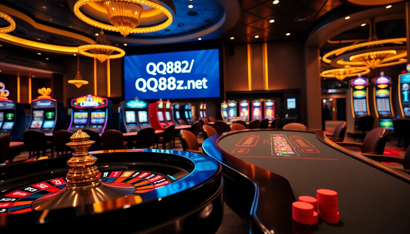 Experience the excitement of QQ88z Net with vibrant casino games and engaging players.