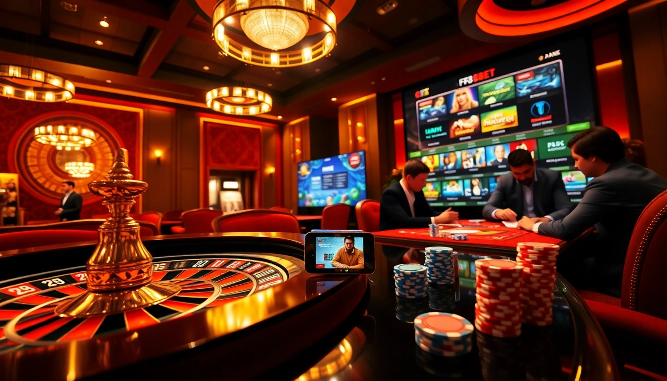 Winning at the roulette table with the exciting casino ambiance at https://f8bet.io/ showcasing vibrant colors.