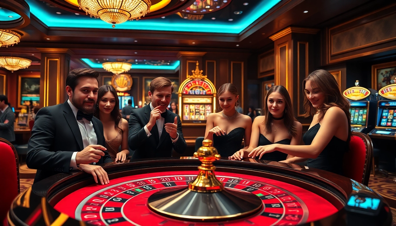Gamblers enjoying high-stakes roulette at an upscale casino environment on https://tintuceva.net/.
