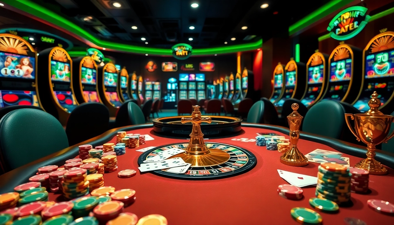 Experience the thrill of 8kbet gaming at a luxurious casino table with vibrant poker chips and cards.