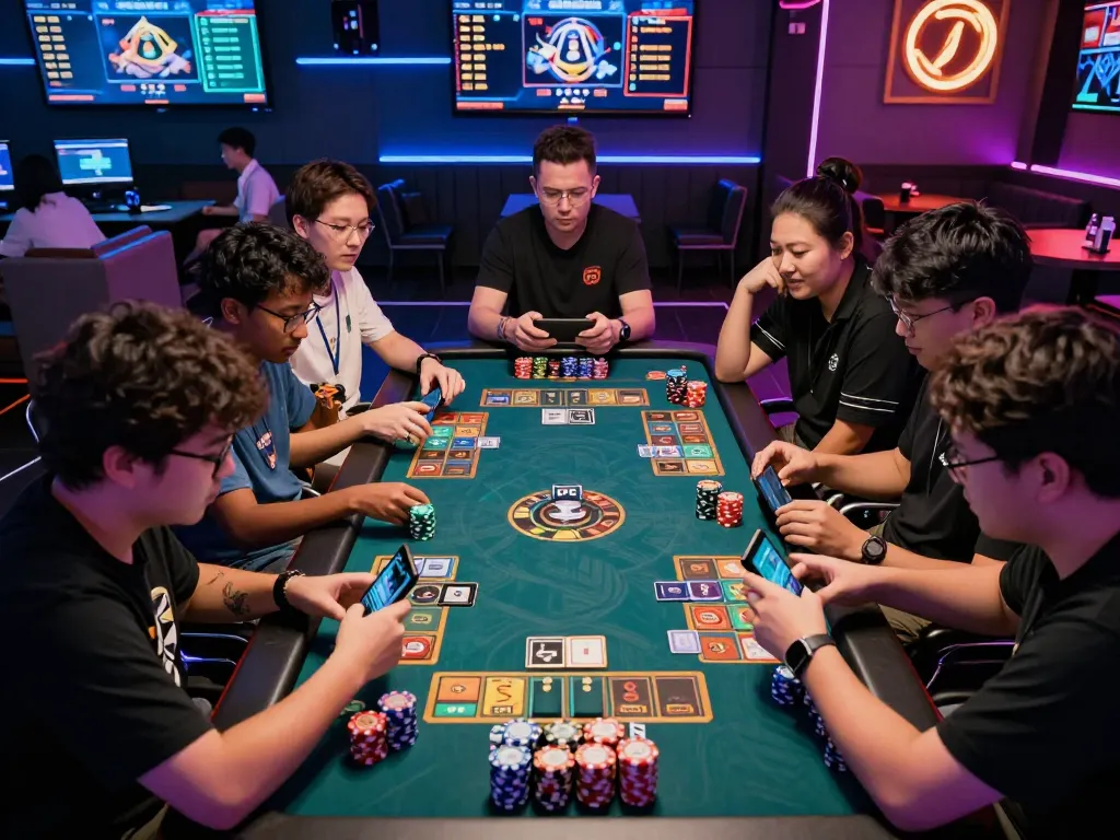 Players immersed in an exciting rikvip card game experience with vibrant gaming elements and atmosphere.