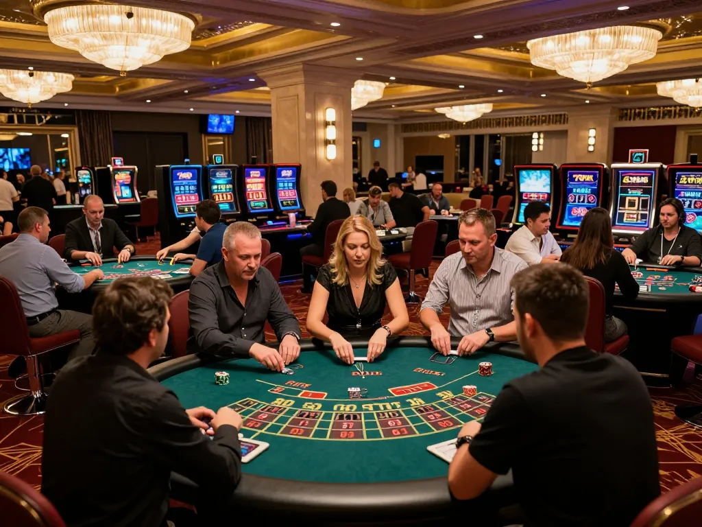 Experience the excitement of 789WIN with players engaged in dynamic casino gameplay.