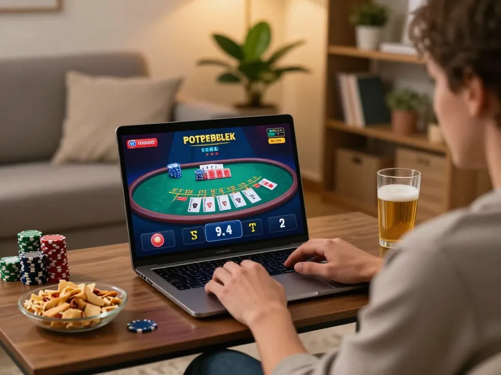 Experience situs slot gacor gameplay through engaging online setup with a player enjoying live casino action.